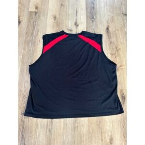 Starter Dri-Star Mens 3XL Sleeveless Athletic Shirt Black Red Performance Tank